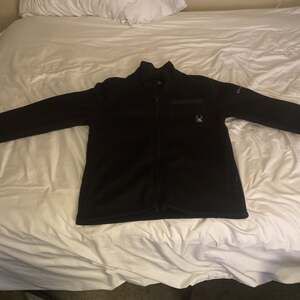 Spyder Mens Black Full Zip Fleece Jacket